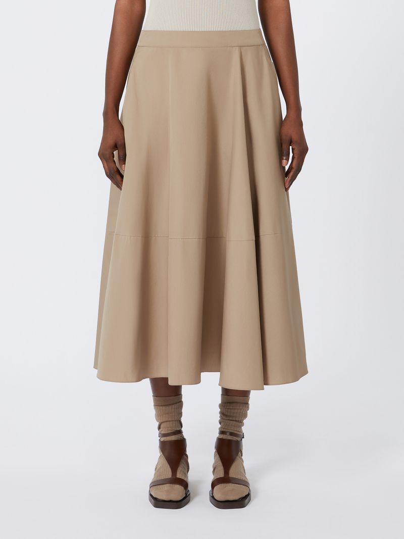 Max Mara Washed Poplin Skirt