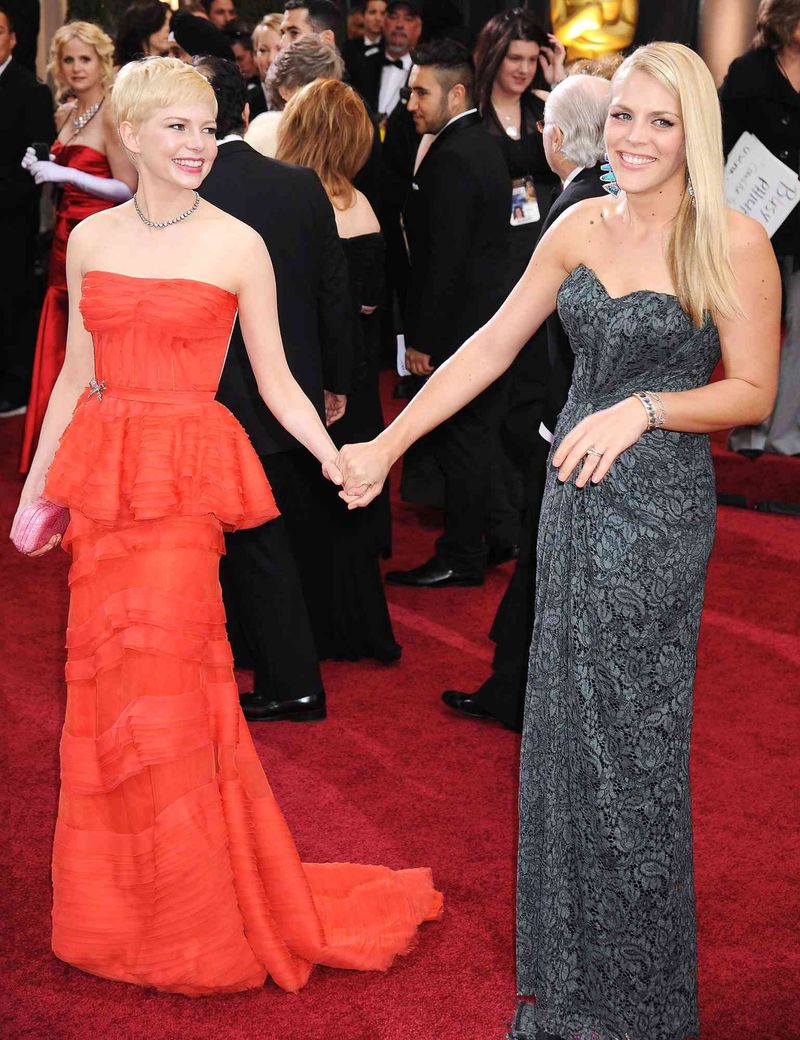 Michelle Williams's Red Louis Vuitton Gown — Oscars (2012)