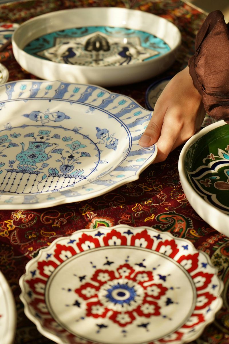 Mismatched Dishes for Table Settings