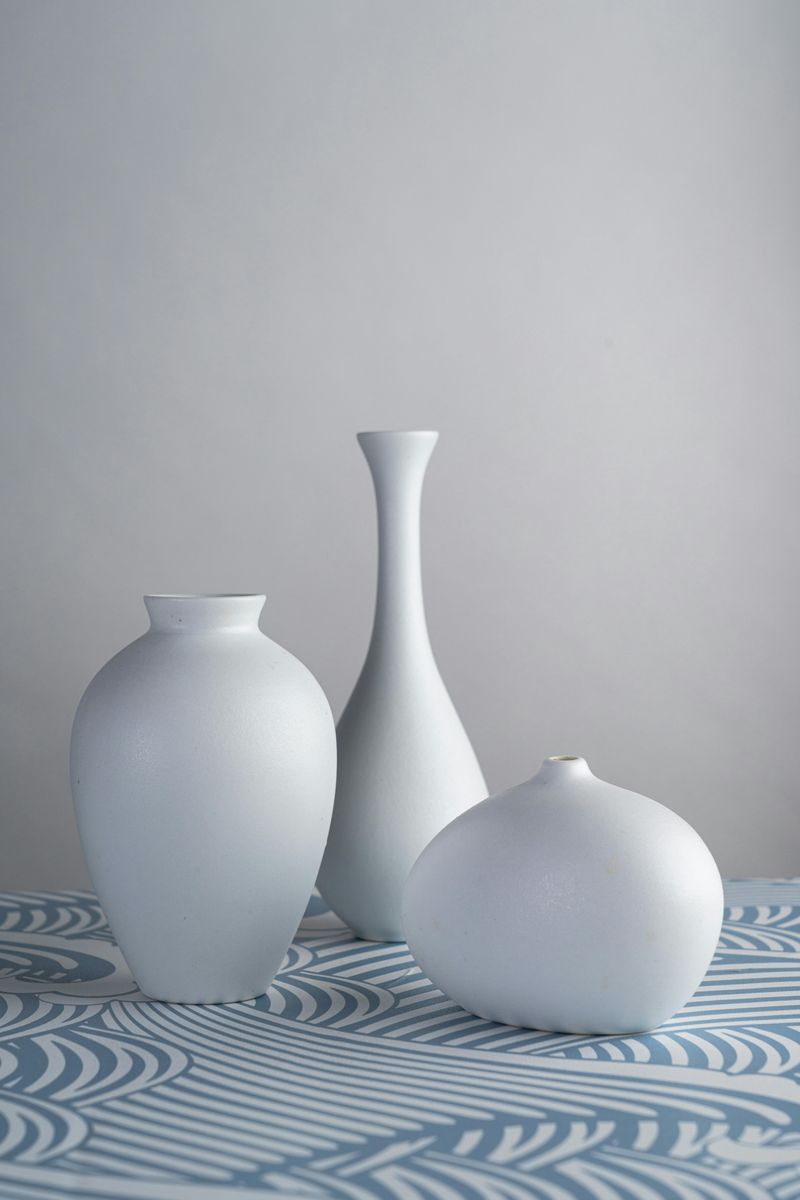 Mismatched Vases with Single Stems
