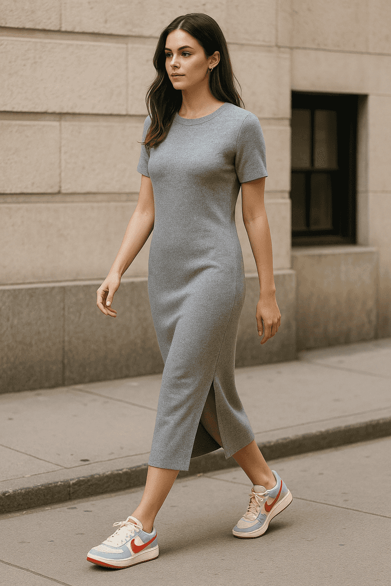 Modern Midi with Side Slit