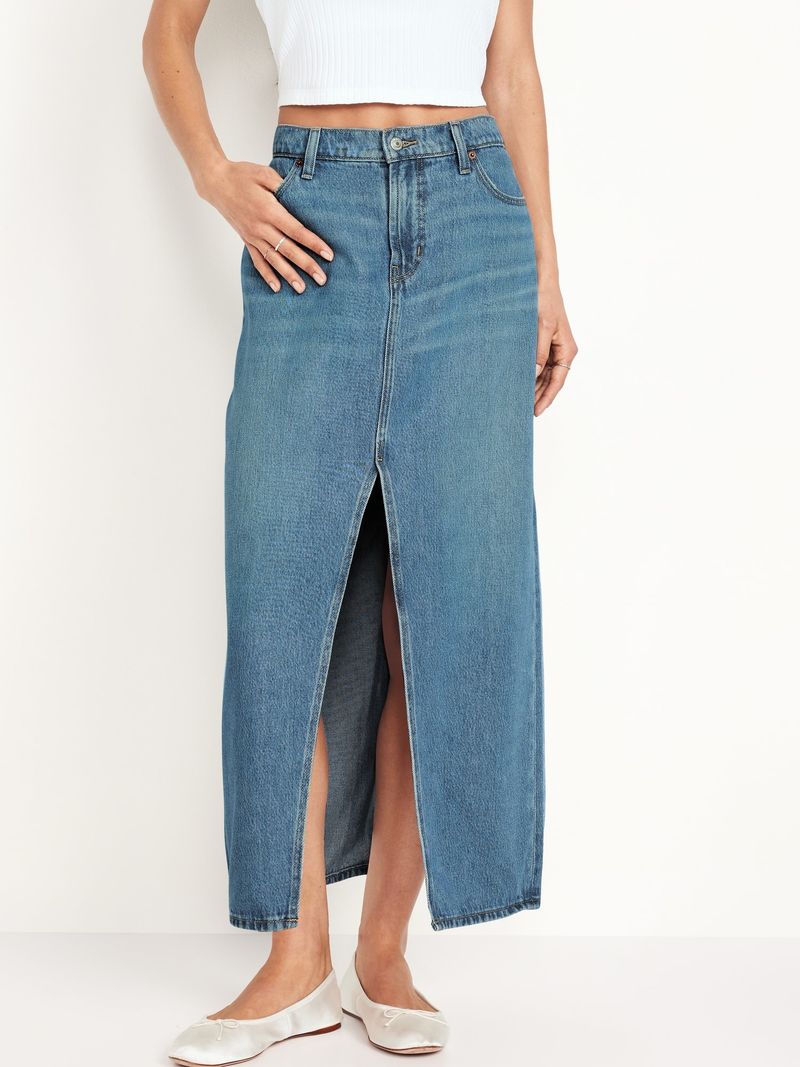 Old Navy Jean Maxiskirt