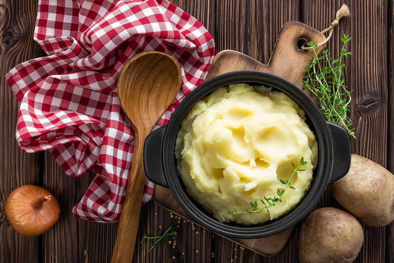 Olive Oil & Herb Mashed Potatoes