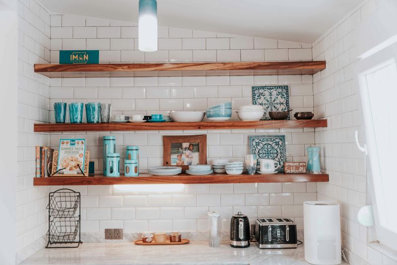 Open Shelving with Curated Display
