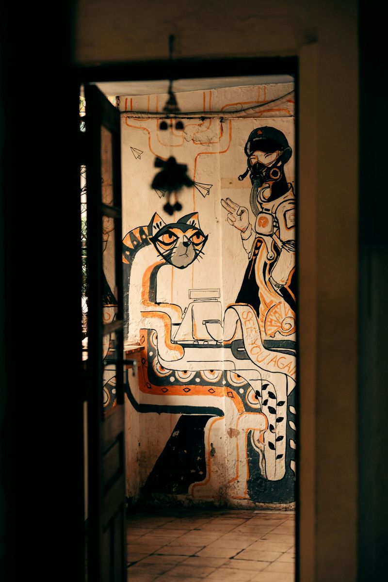 Painted Mural or Abstract Brushwork