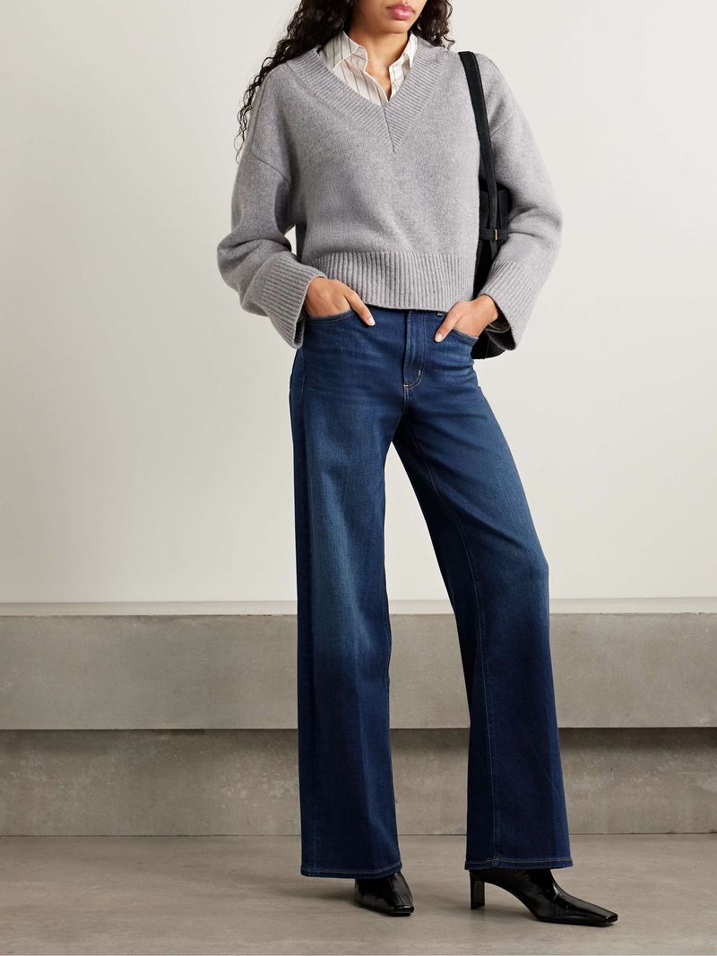 Perfectly Fitted Dark Jeans