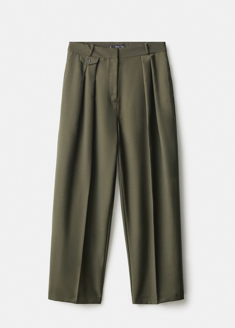 Pleated Tapered Pants