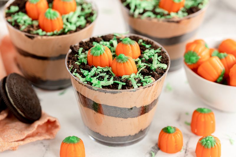 Pumpkin Patch Pudding Cups