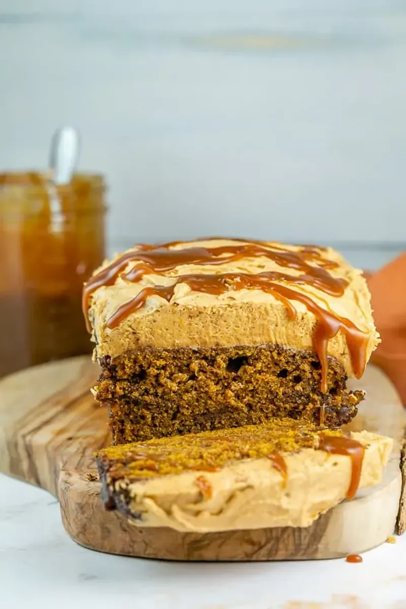 Salted Caramel Pumpkin Bread
