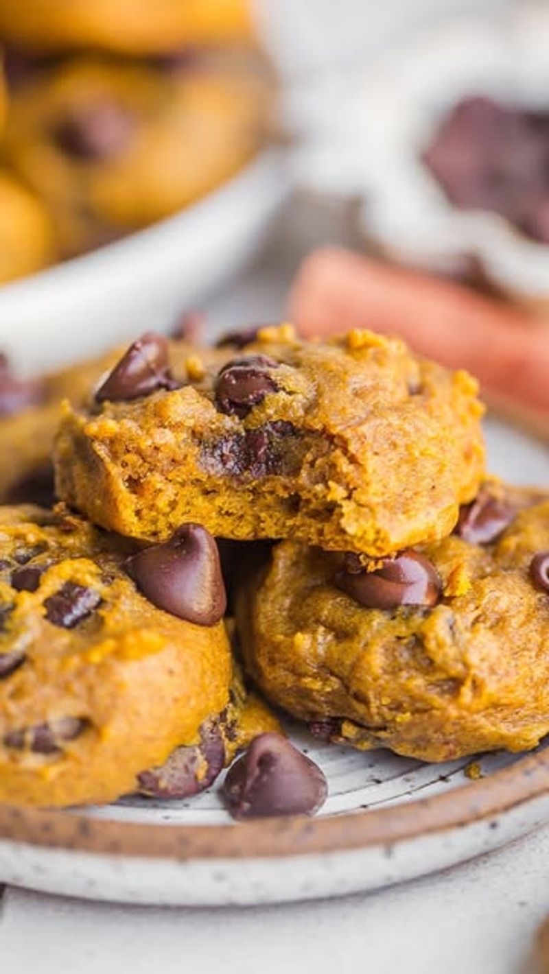 Soft Pumpkin Chocolate Chip Cookies