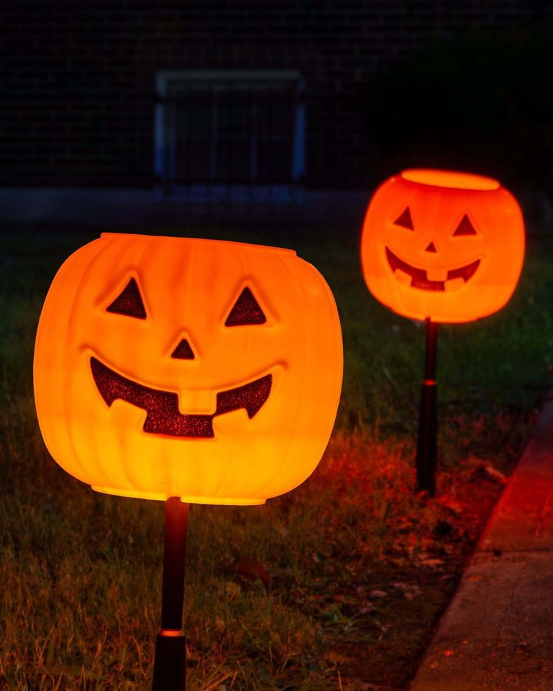 Solar Path Lights “Costumed” for Halloween