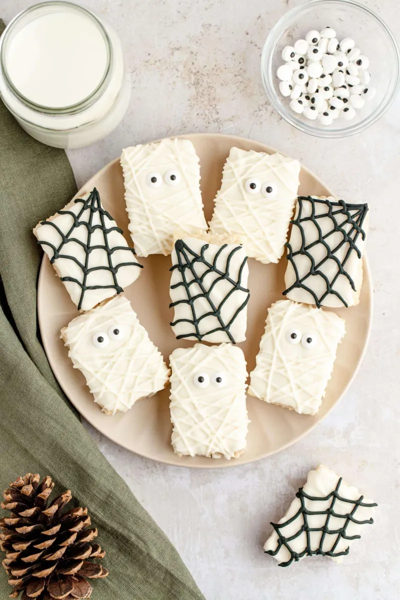 Spider Web Rice Krispie Treats