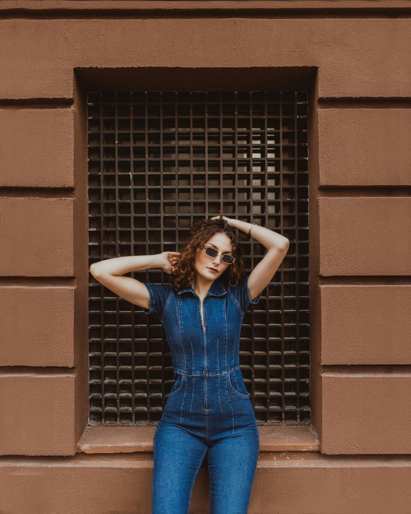 Try a Denim Jumpsuit or Dress as a One-Piece Look