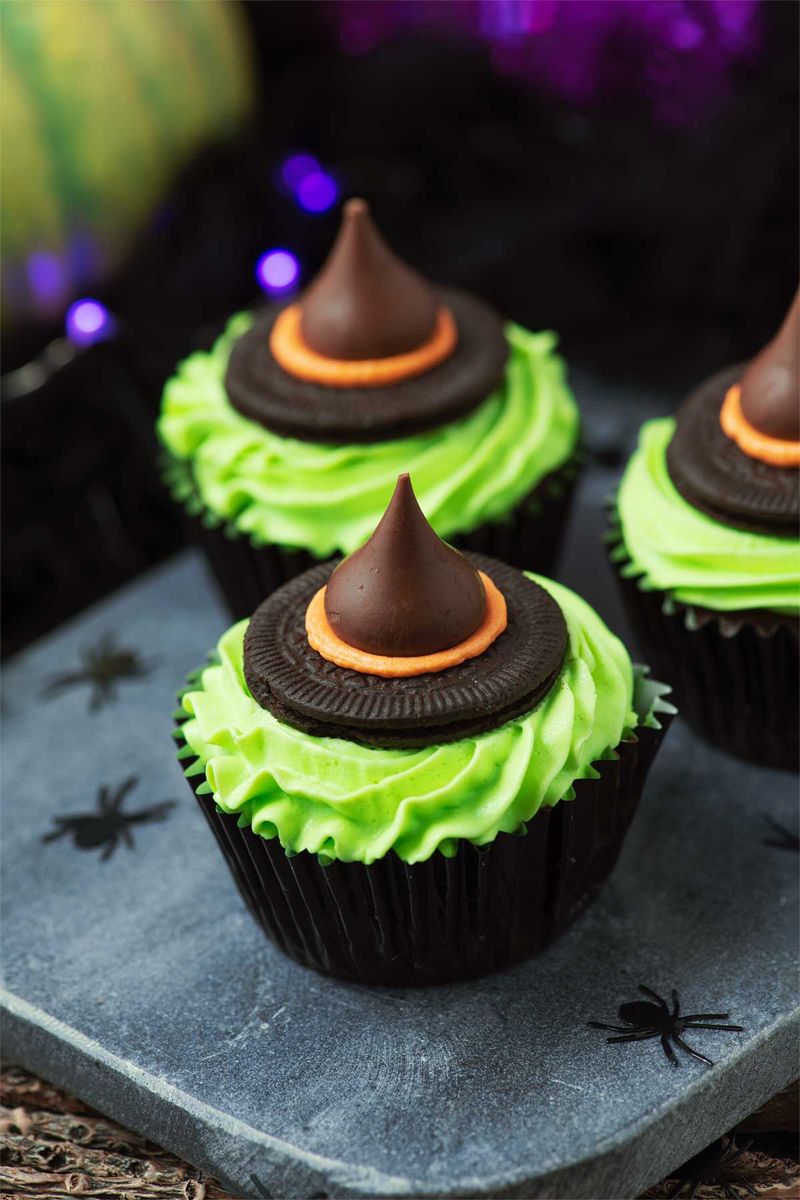 Witch Hat Chocolate Cupcakes