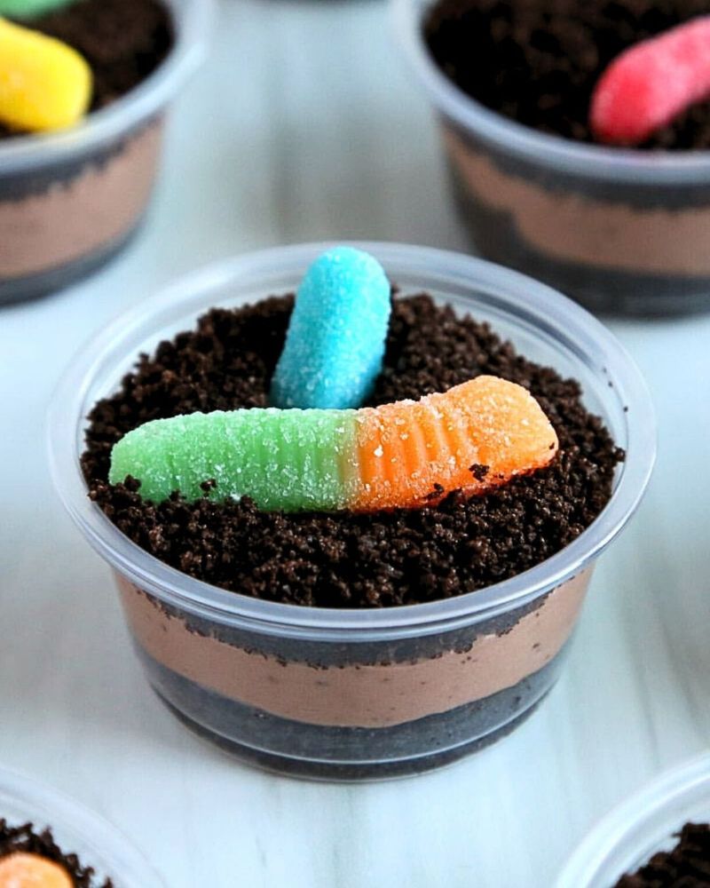 Worms-in-Dirt Cups
