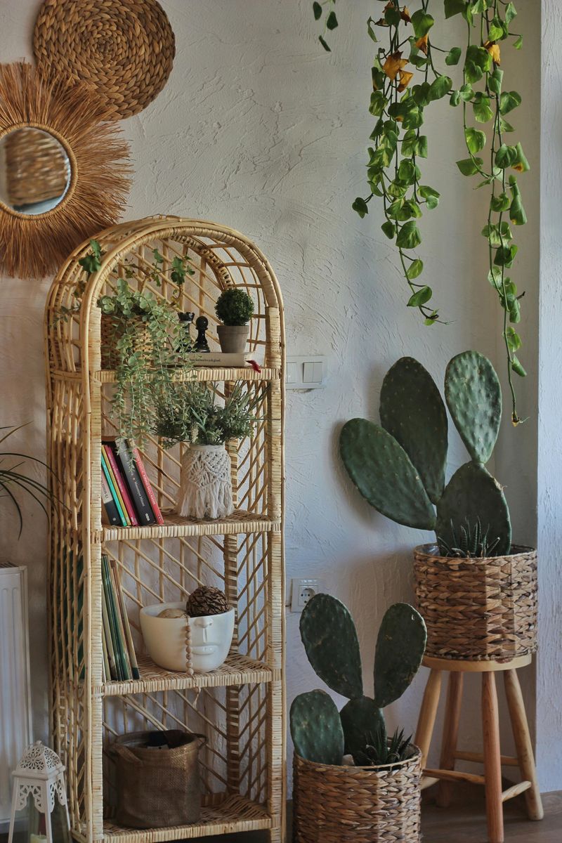 Add Natural Textures Alongside Books