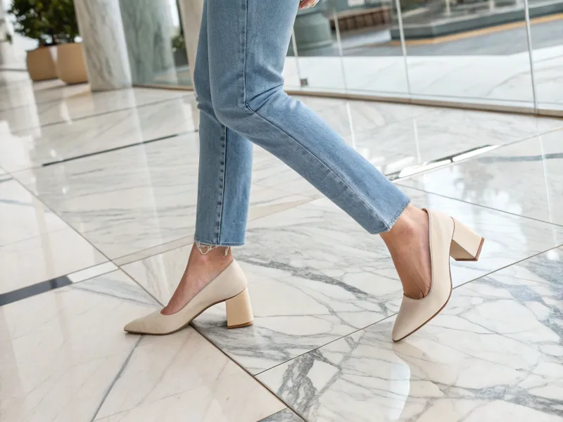 Add a Modern Heel Like Sculptural or Square-Toe Styles