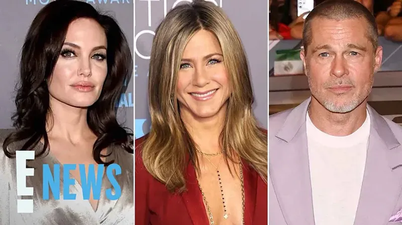 Brad Pitt, Jennifer Aniston, and Angelina Jolie
