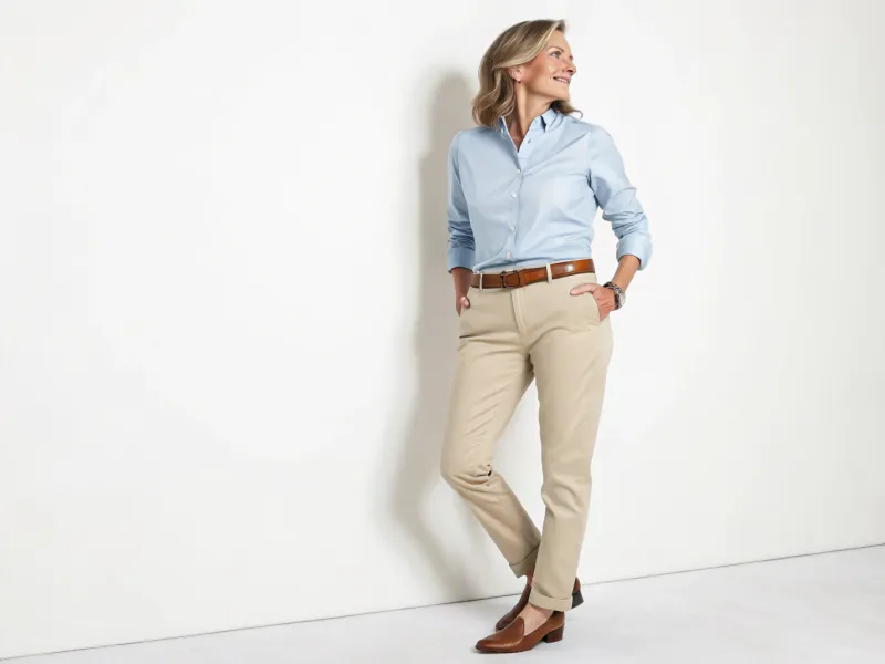 Button-Down Shirt with Chinos