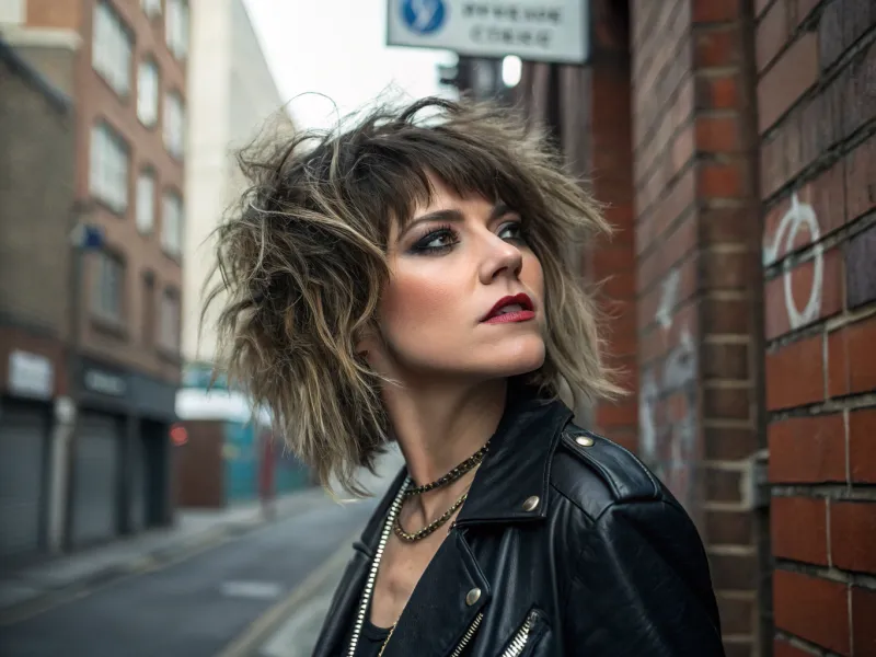 Choppy Layered Bangs