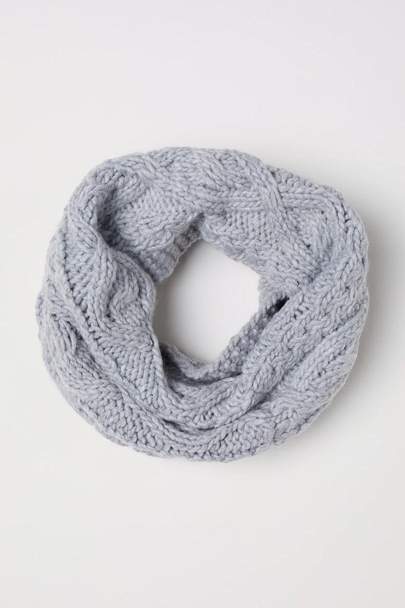 Chunky Cable-Knit Infinity Scarf