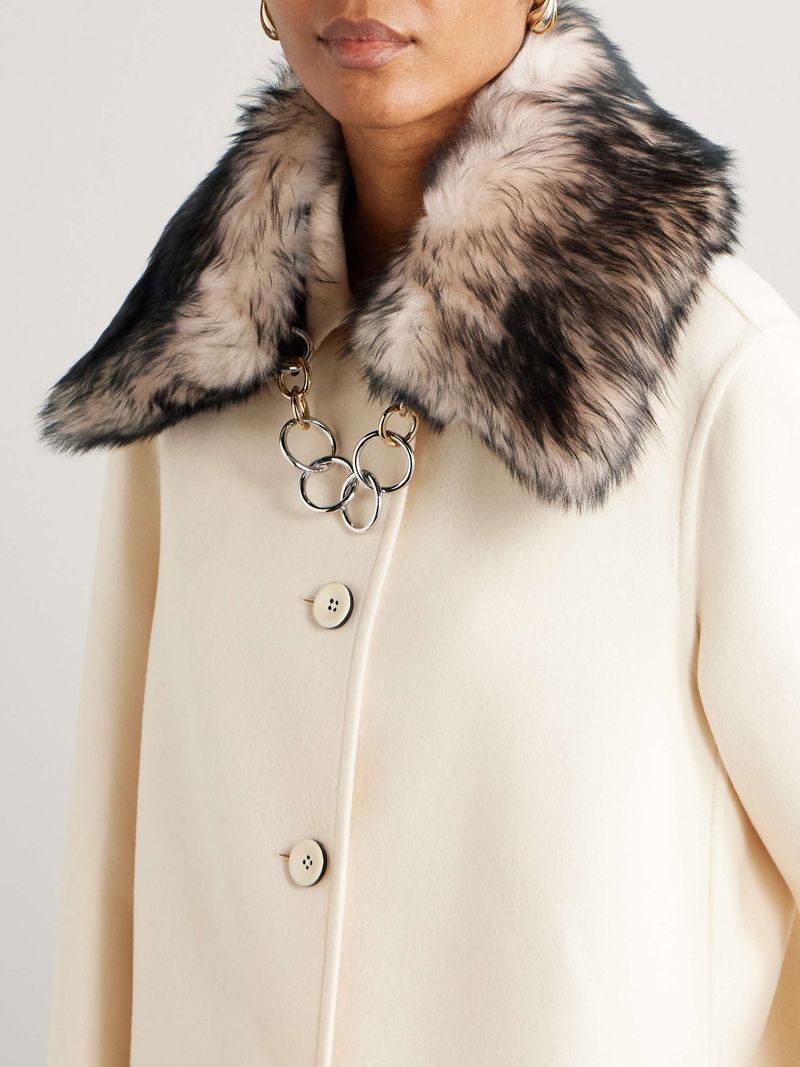 Faux Fur Collar Scarf