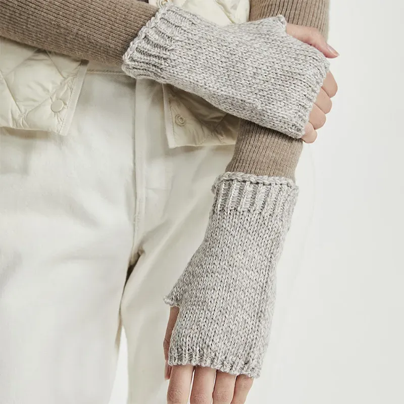 Merino Wool Fingerless Gloves
