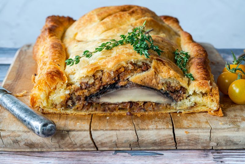 Mushroom, Chestnut & Lentil Wellington