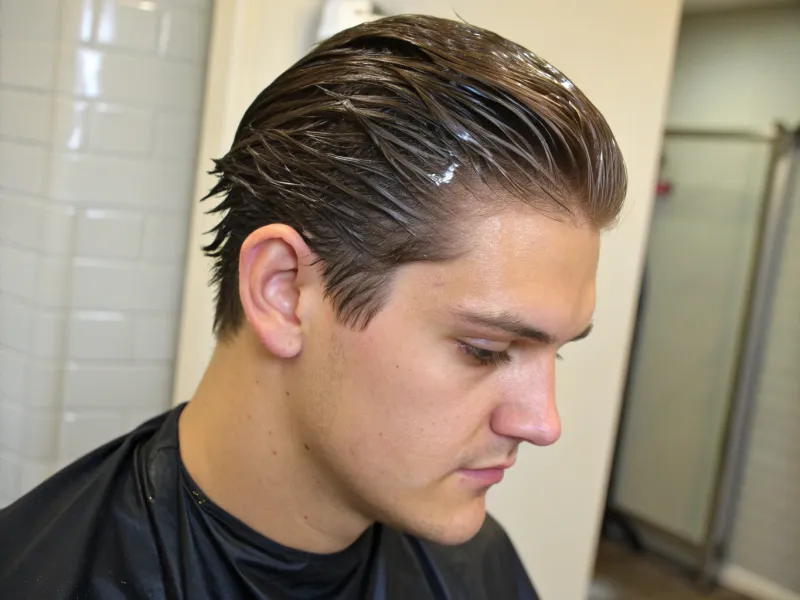 Overly Gelled/Crunchy Hair