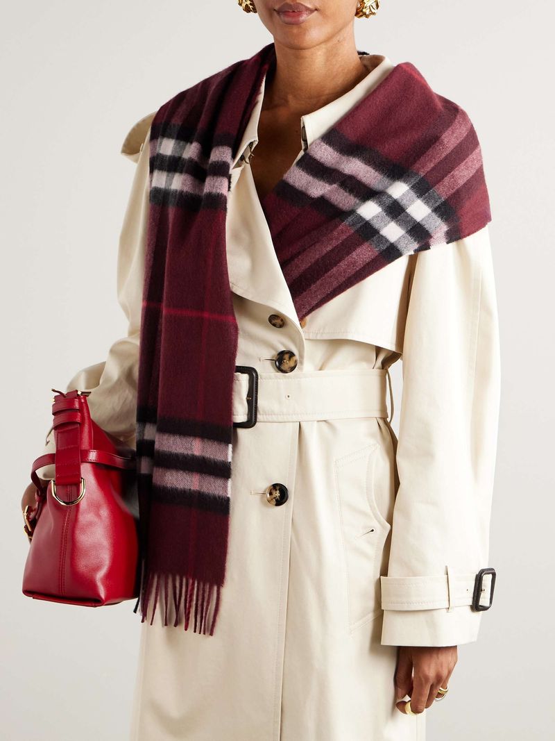 Oversized Plaid Blanket Scarf