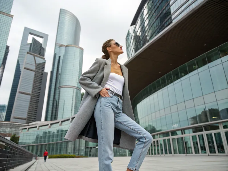 Pair with an Oversized Blazer and Sleek Tank