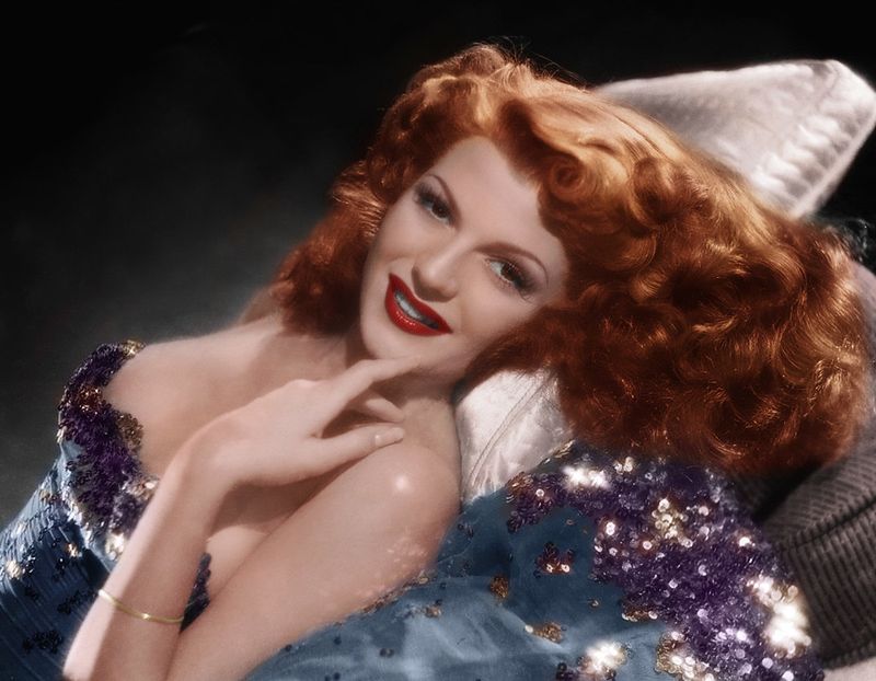 Rita Hayworth's Copper Glamour
