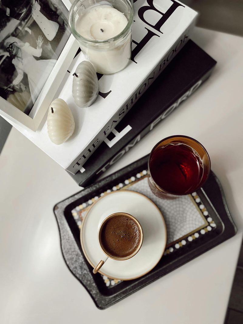 Style a Coffee Table with Books and a Tray