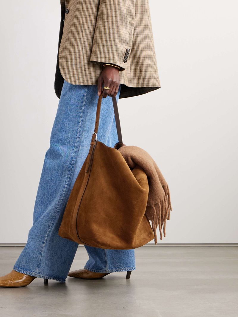 Suede Handbag