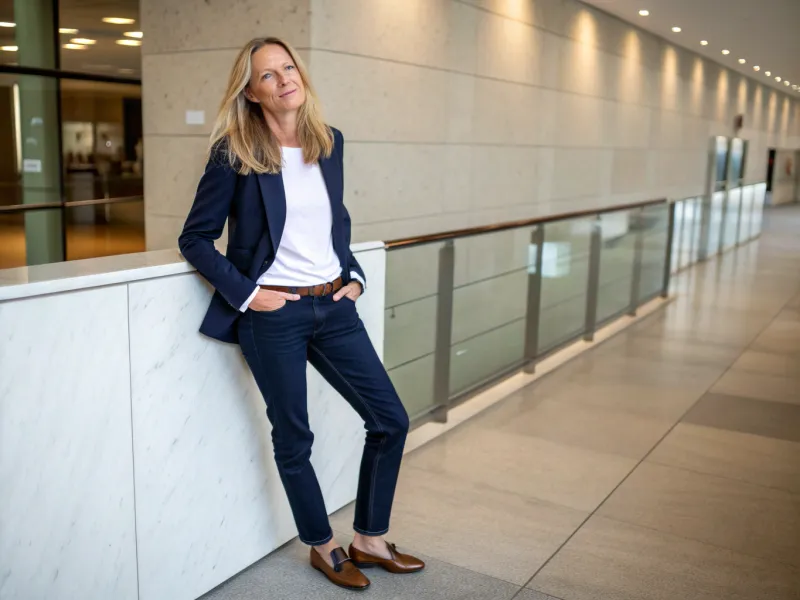 The Classic Blazer and Jeans Combo