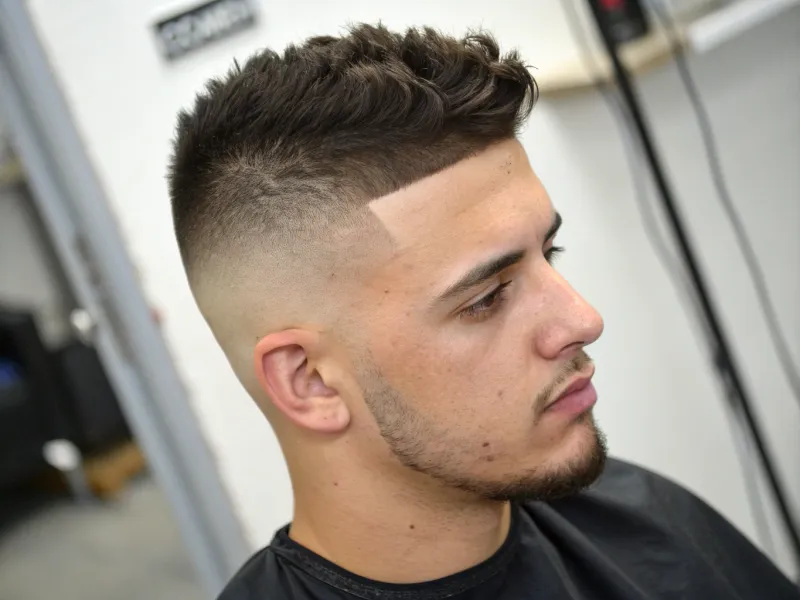 The Very High Fade with No Blend