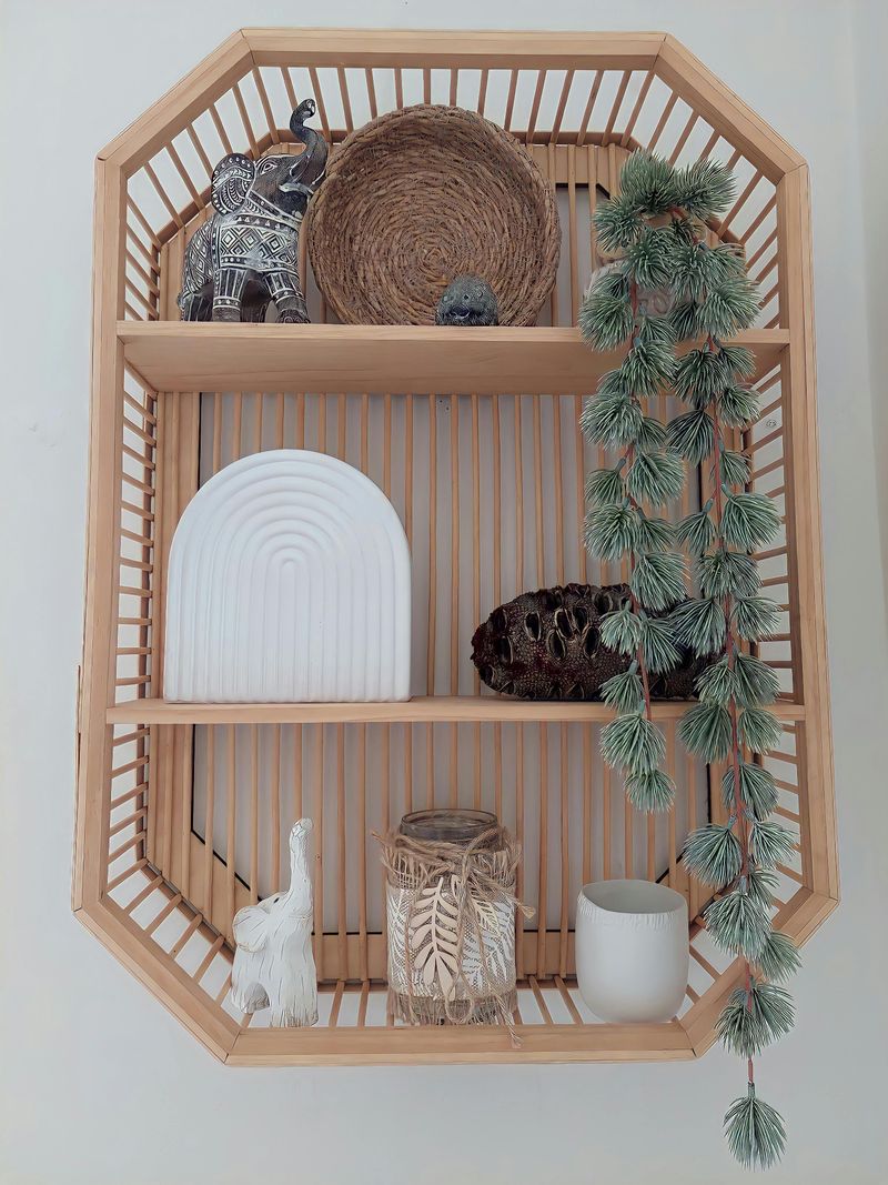 Wheat-Colored Woven Baskets
