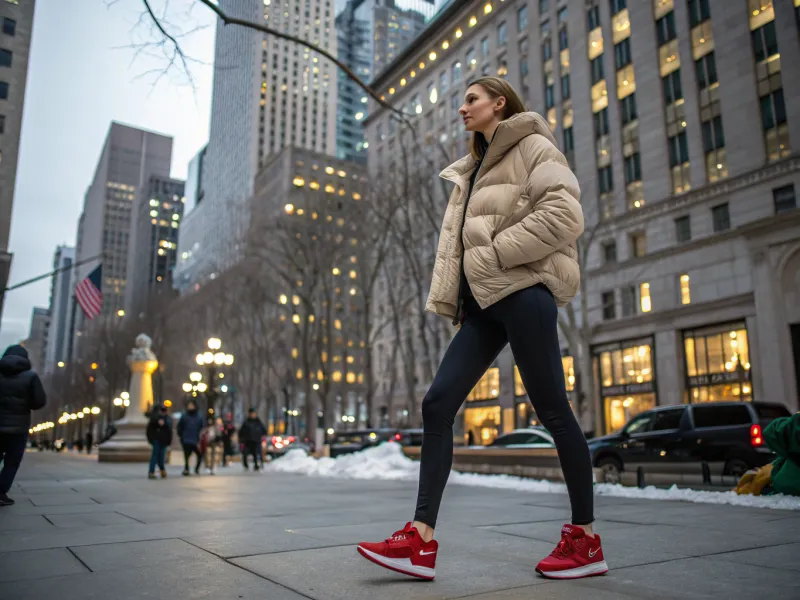 With a Puffer Jacket