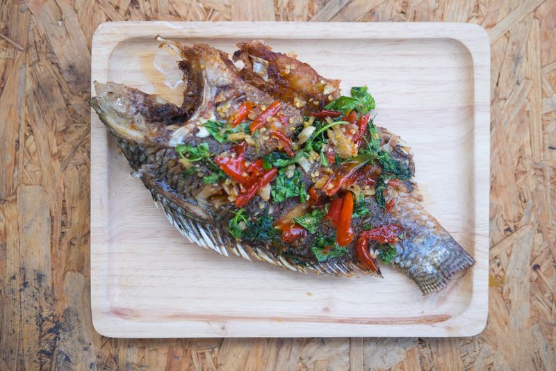 Crispy Skin Barramundi with Herb Salsa
