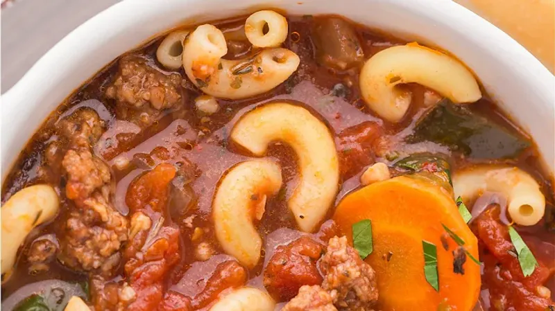 Easy Slow-Cooker Hamburger Soup