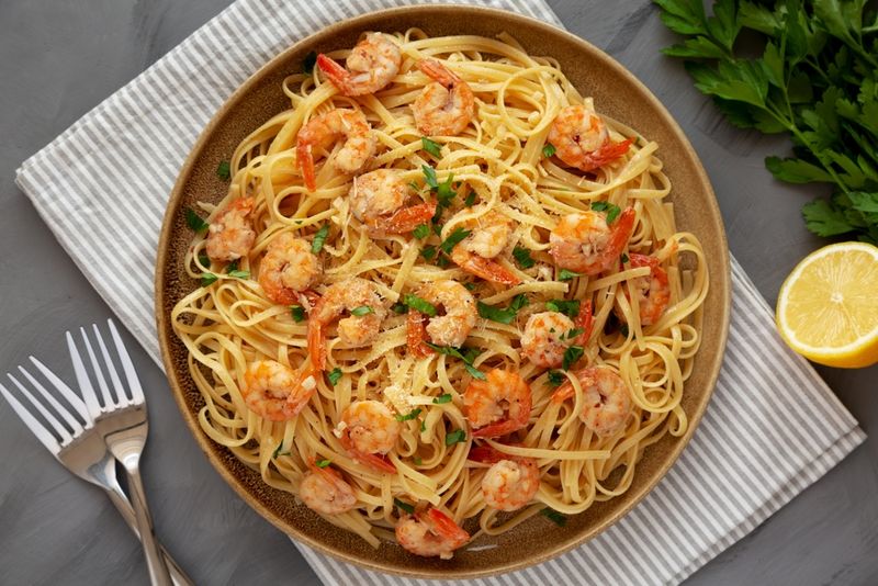 Shrimp Scampi Linguine