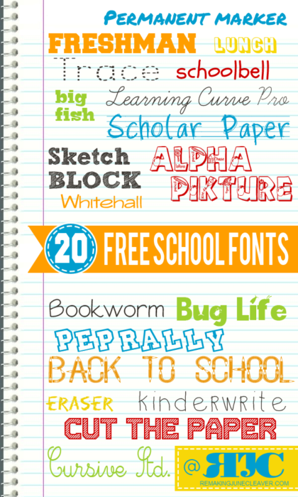 Back to School Font 