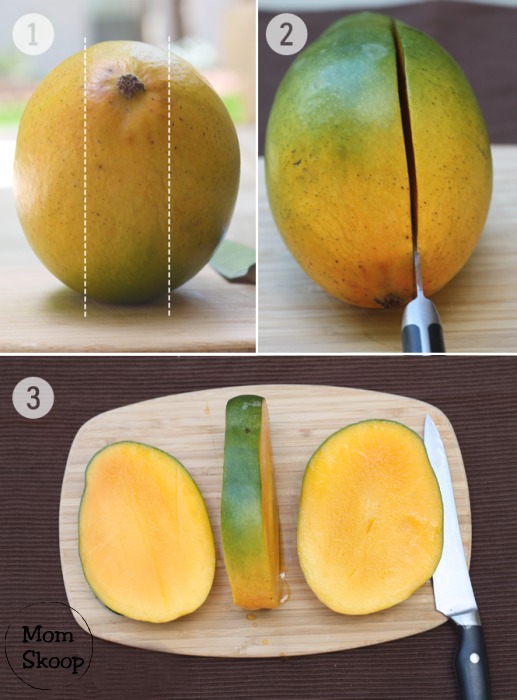 how to cut mango steps 1 2 3