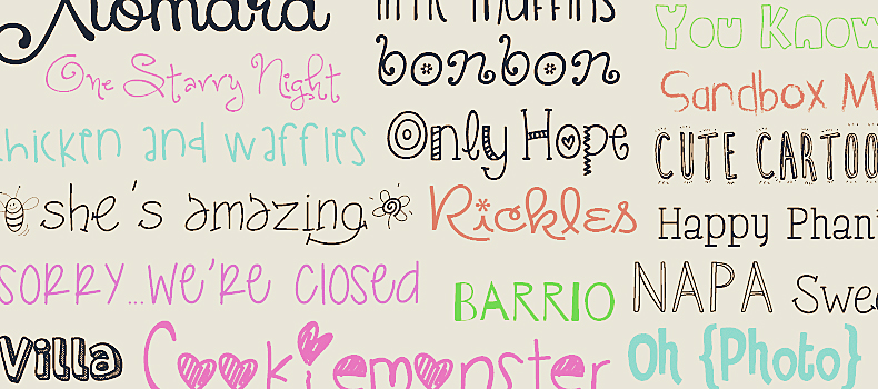 free cute fonts