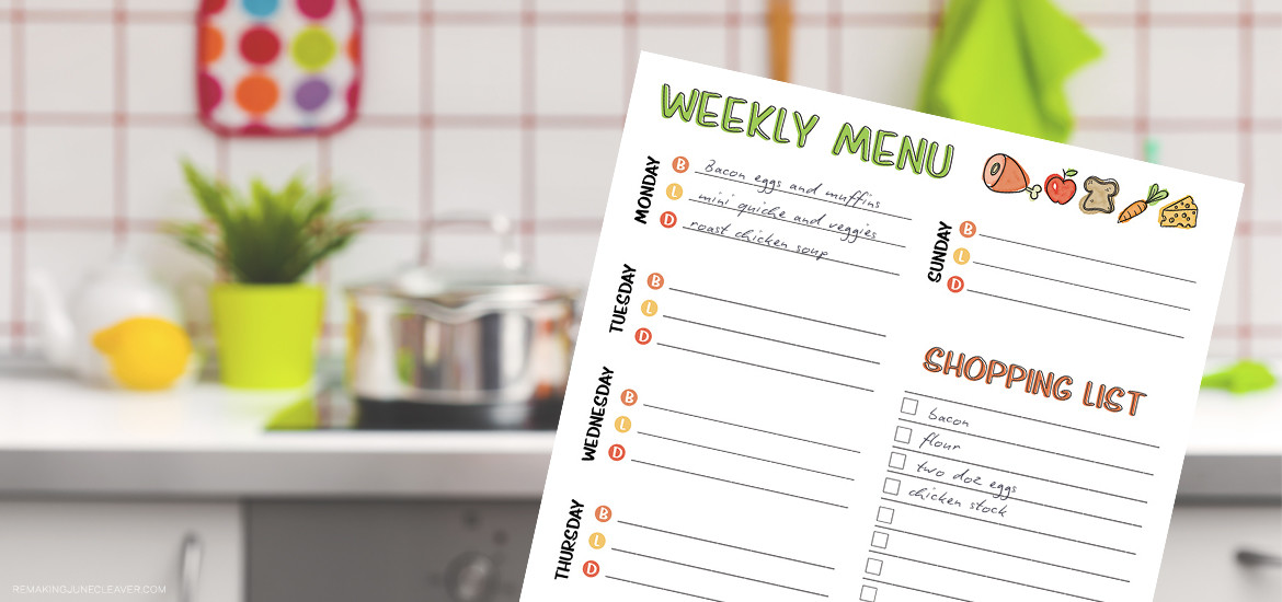 free printable weekly meal planner_0