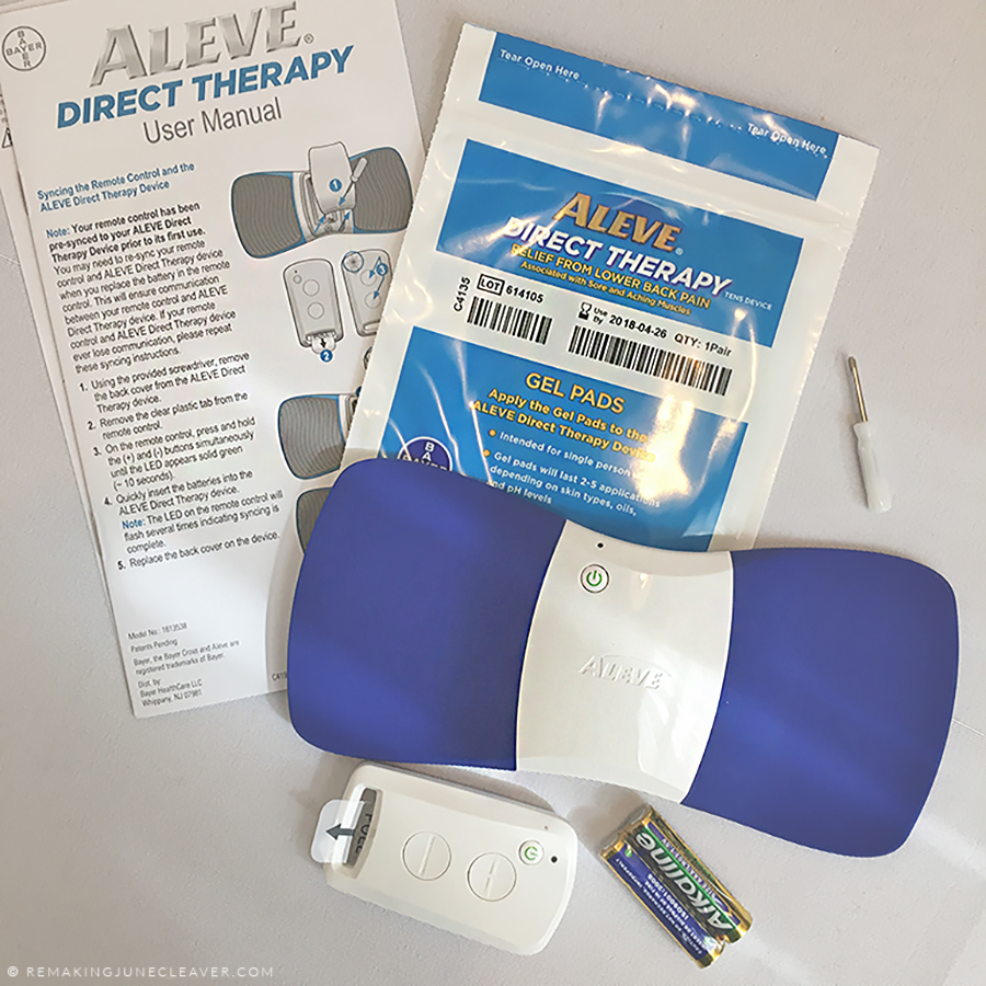 ALEVE DIRECT THERAPY TENS DEVICE APPLICATION package 2