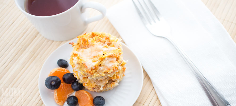 cauliflower and sweet potato breakfast muffins