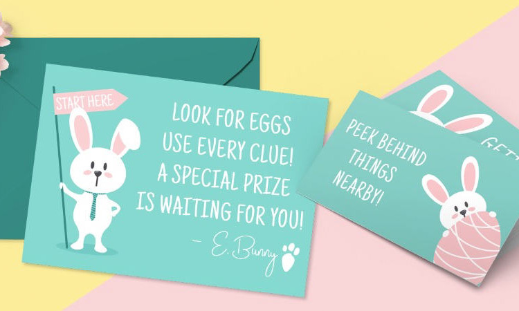 Printable Easter Egg Hunt clues