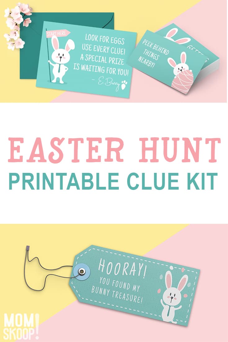 PRINTABLE EASTER egg HUNT CLUE KIT