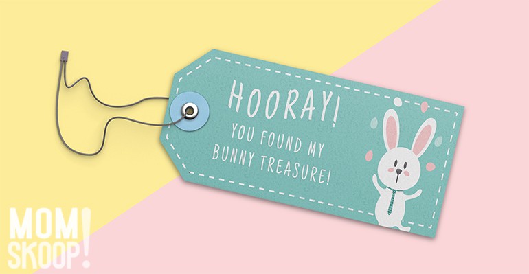 easter egg hunt basket tag